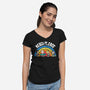 Beach Time Please-Womens-V-Neck-Tee-turborat14