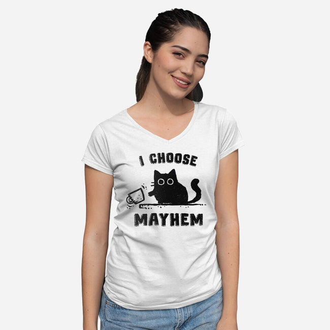 I Choose Mayhem-Womens-V-Neck-Tee-kg07