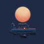 Boat Under The Moon-Dog-Basic-Pet Tank-rmatix