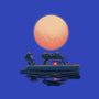 Boat Under The Moon-None-Beach-Towel-rmatix