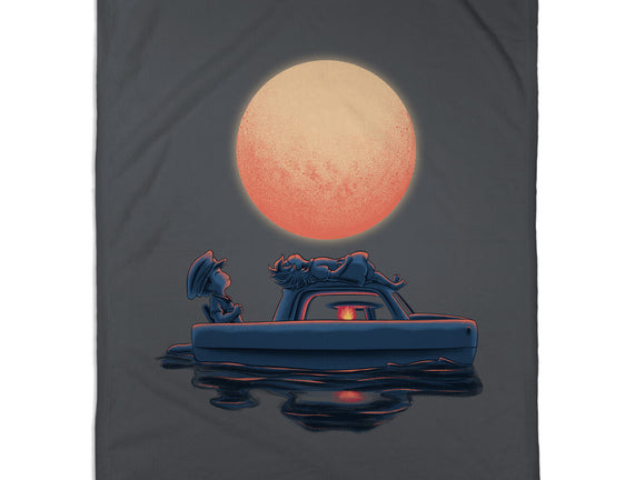 Boat Under The Moon