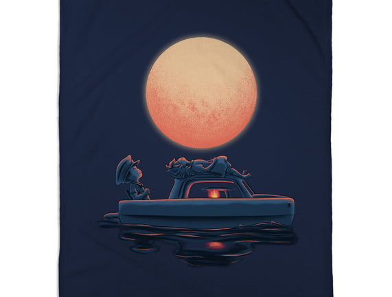 Boat Under The Moon