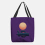 Boat Under The Moon-None-Basic Tote-Bag-rmatix