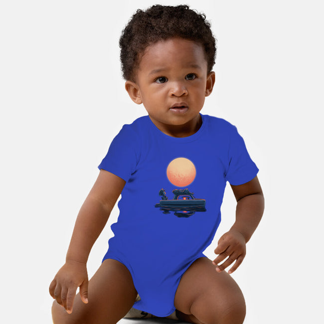 Boat Under The Moon-Baby-Basic-Onesie-rmatix