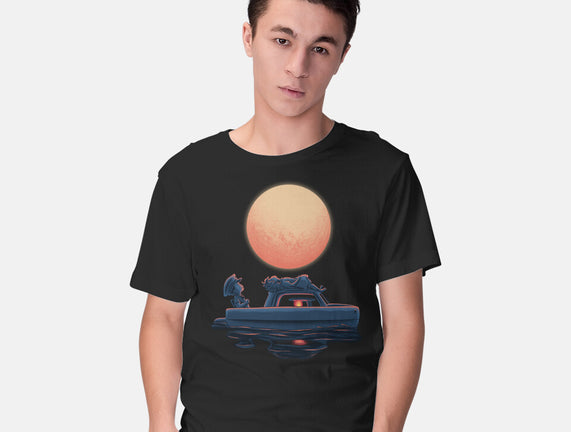 Boat Under The Moon