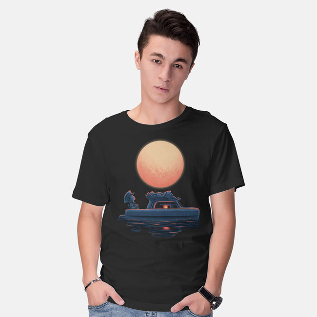 Boat Under The Moon-Mens-Basic-Tee-rmatix