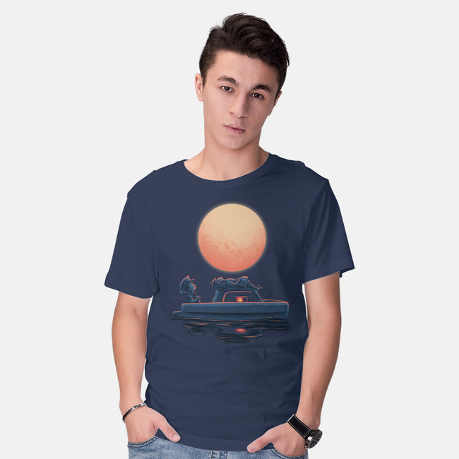 Boat Under The Moon-Mens-Basic-Tee-rmatix