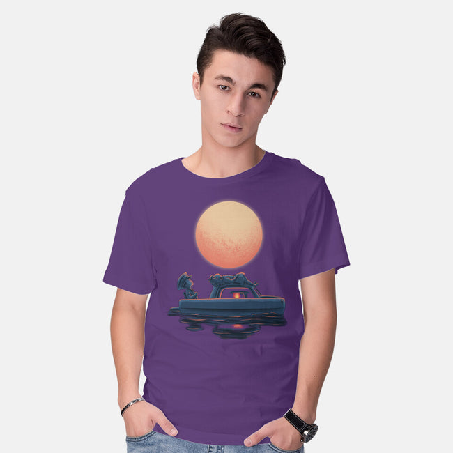 Boat Under The Moon-Mens-Basic-Tee-rmatix