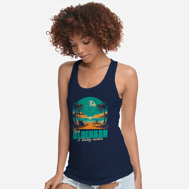 Summer Planet Destruction-Womens-Racerback-Tank-Studio Mootant