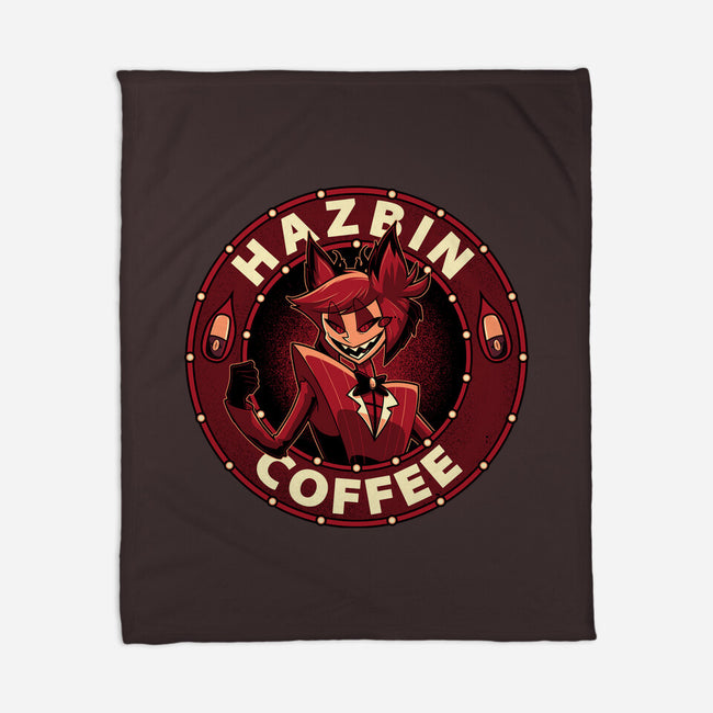 Hazbin Coffee-None-Fleece-Blanket-Astrobot Invention