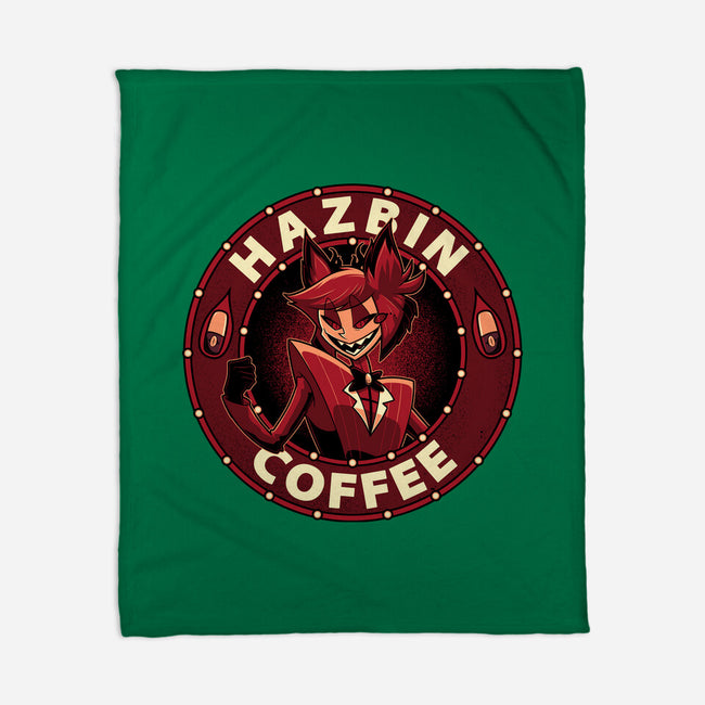 Hazbin Coffee-None-Fleece-Blanket-Astrobot Invention