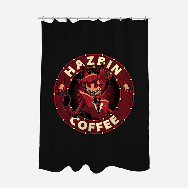 Hazbin Coffee-None-Polyester-Shower Curtain-Astrobot Invention