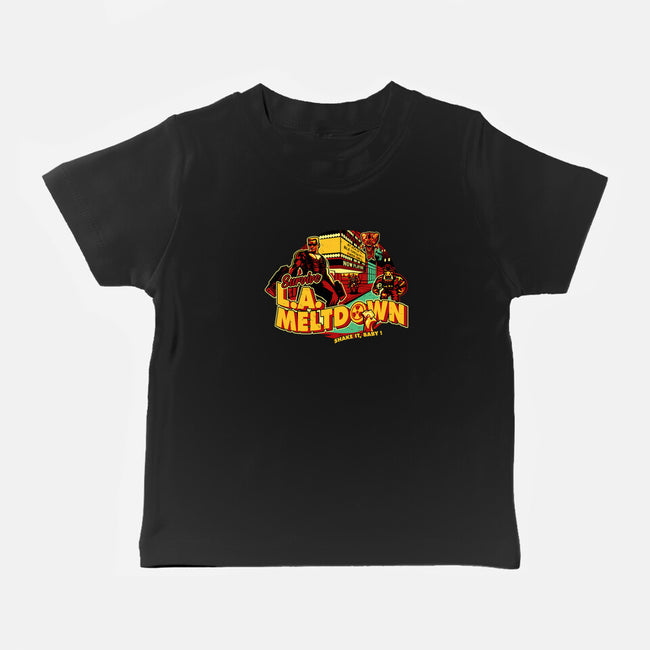 Survive LA Meltdown-Baby-Basic-Tee-daobiwan