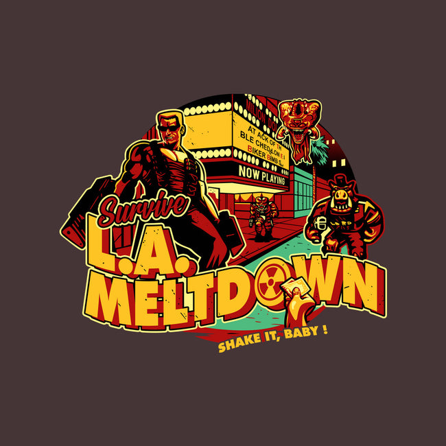 Survive LA Meltdown-None-Fleece-Blanket-daobiwan