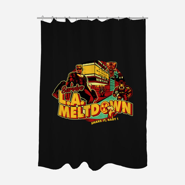 Survive LA Meltdown-None-Polyester-Shower Curtain-daobiwan