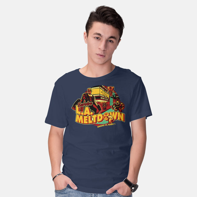 Survive LA Meltdown-Mens-Basic-Tee-daobiwan