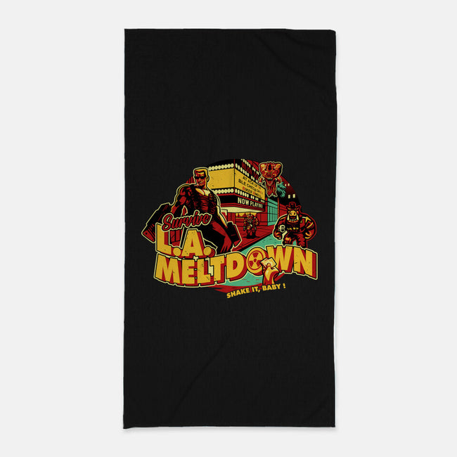 Survive LA Meltdown-None-Beach-Towel-daobiwan