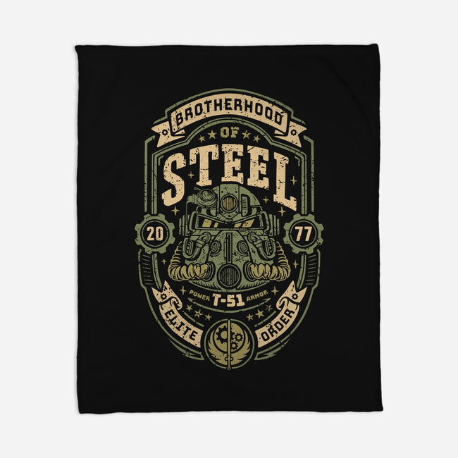 Knight Of Steel T-51-None-Fleece-Blanket-Olipop