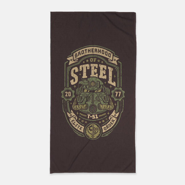 Knight Of Steel T-51-None-Beach-Towel-Olipop