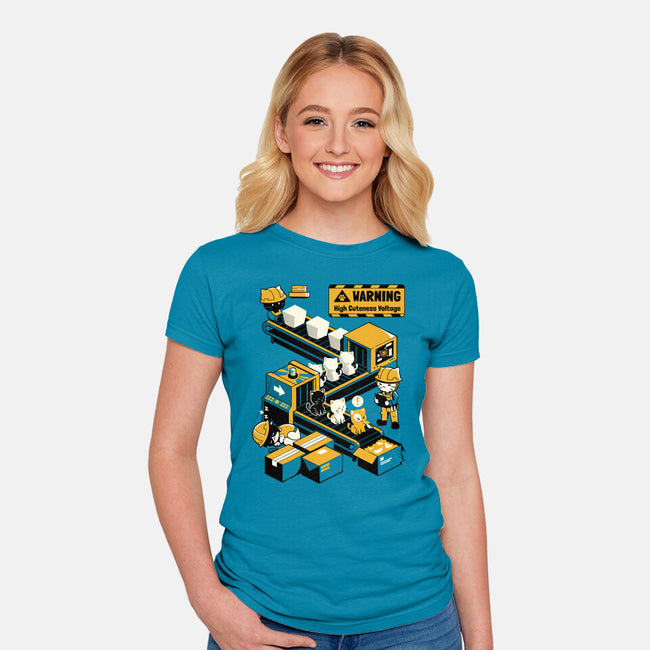 High Cuteness Voltage-Womens-Fitted-Tee-Heyra Vieira