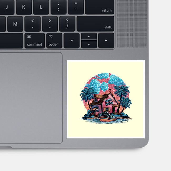 Island Life-None-Glossy-Sticker-glitchygorilla