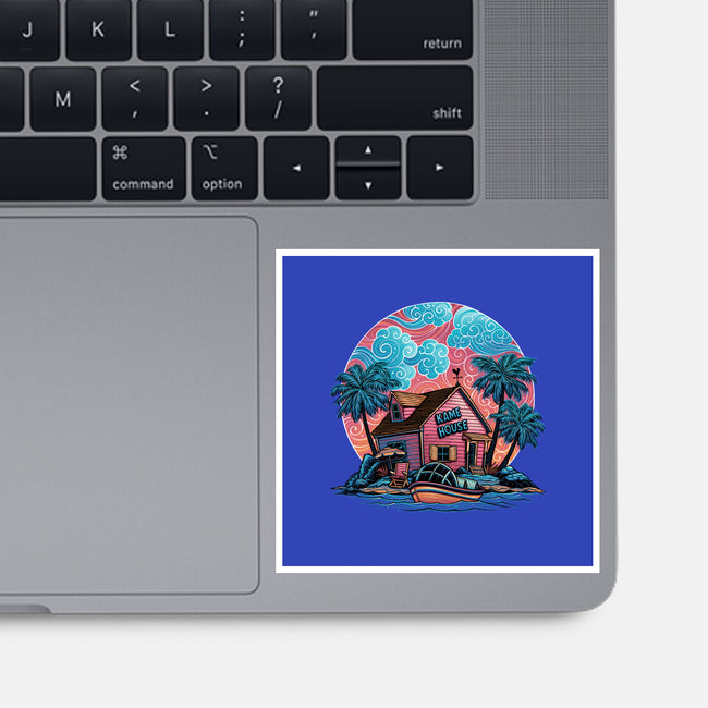 Island Life-None-Glossy-Sticker-glitchygorilla