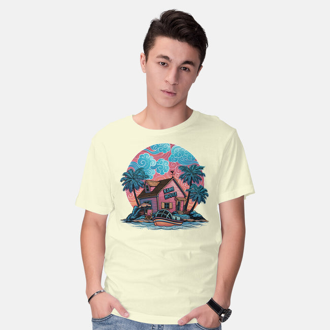 Island Life-Mens-Basic-Tee-glitchygorilla