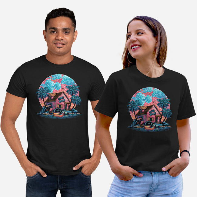 Island Life-Unisex-Basic-Tee-glitchygorilla