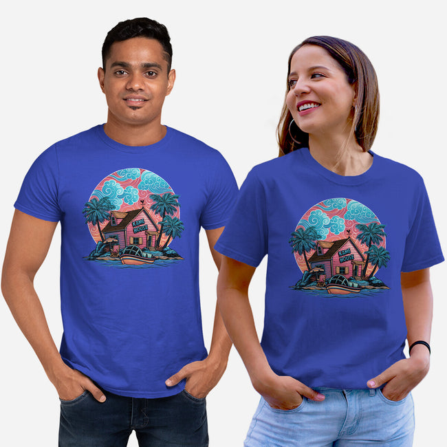 Island Life-Unisex-Basic-Tee-glitchygorilla