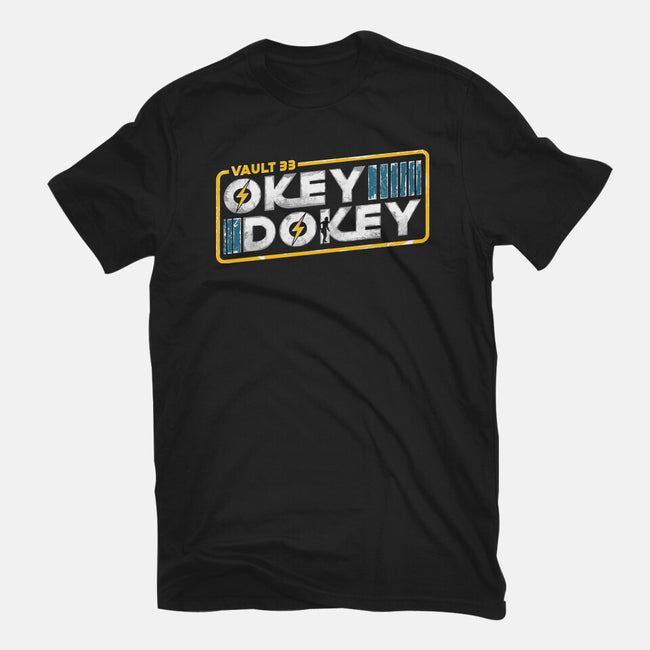Okey Dokey Vault 33-Womens-Basic-Tee-rocketman_art