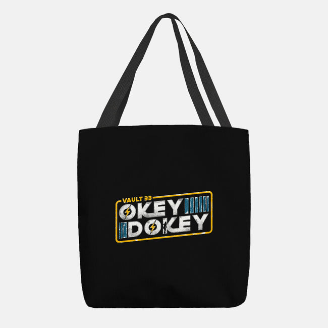 Okey Dokey Vault 33-None-Basic Tote-Bag-rocketman_art