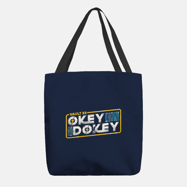 Okey Dokey Vault 33-None-Basic Tote-Bag-rocketman_art