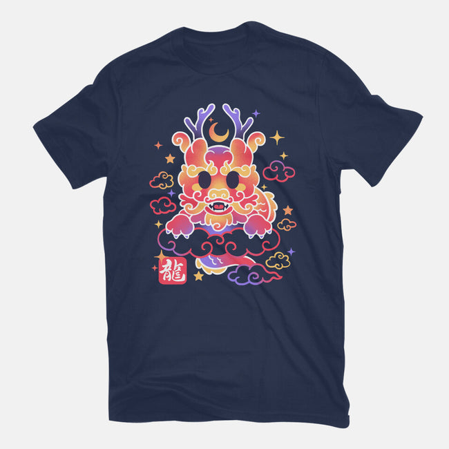 Kawaii Chinese Dragon-Unisex-Basic-Tee-NemiMakeit