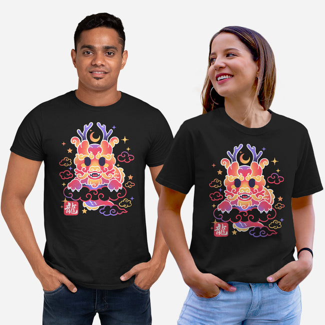 Kawaii Chinese Dragon-Unisex-Basic-Tee-NemiMakeit