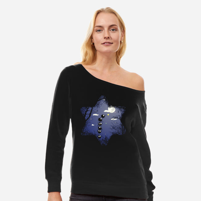 My Star-Womens-Off Shoulder-Sweatshirt-Donnie