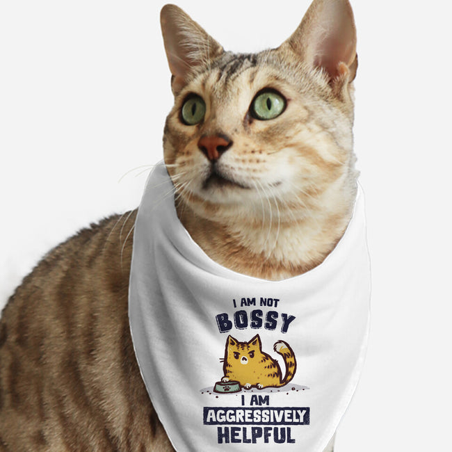 I Am Aggressively Helpful-Cat-Bandana-Pet Collar-kg07