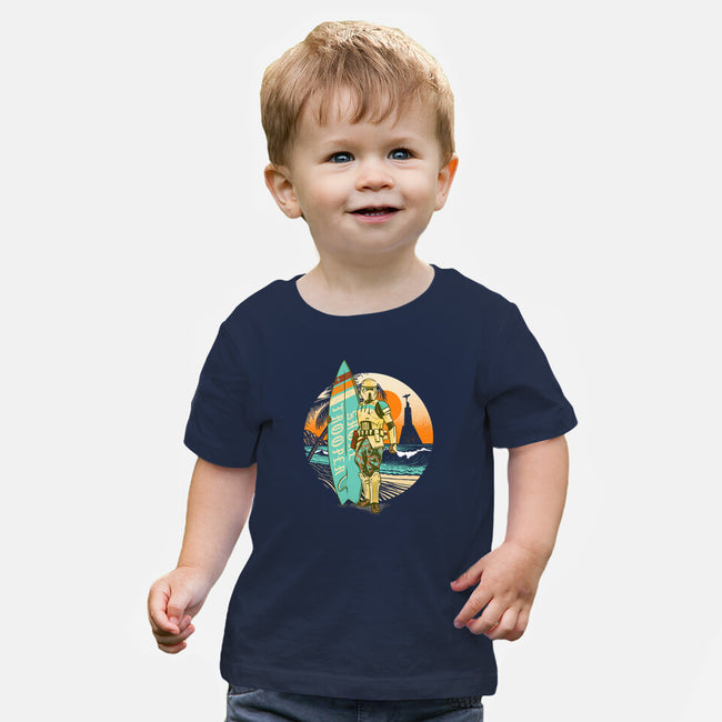 Shore To The Core-Baby-Basic-Tee-Wheels