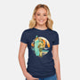 Shore To The Core-Womens-Fitted-Tee-Wheels