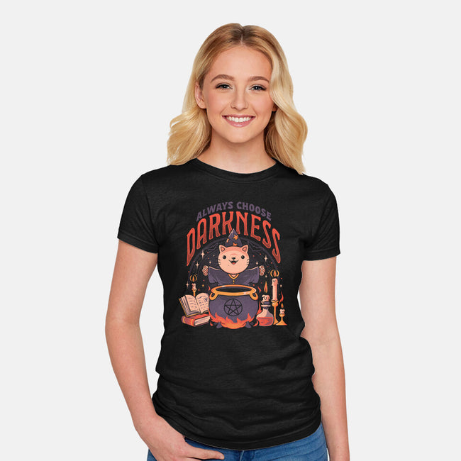 Always Choose Darknes-Womens-Fitted-Tee-eduely