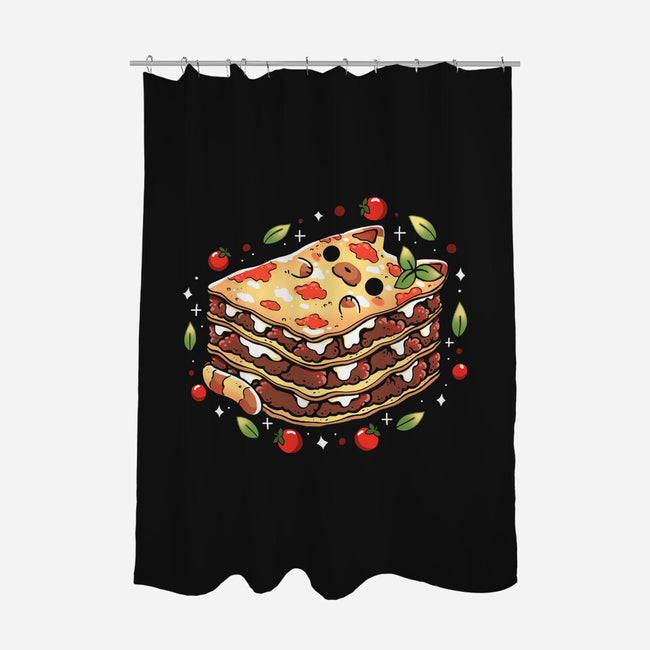 Lasagna Kitten-None-Polyester-Shower Curtain-Vallina84