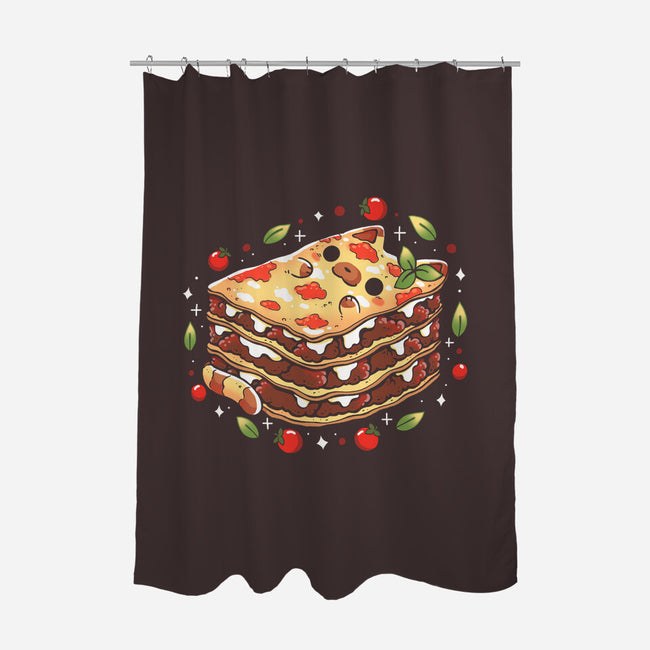 Lasagna Kitten-None-Polyester-Shower Curtain-Vallina84