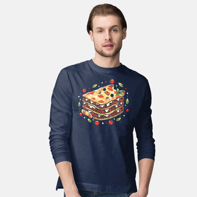 Lasagna Kitten-Mens-Long Sleeved-Tee-Vallina84