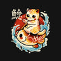 Neko Koi Fish Red Sun-None-Glossy-Sticker-NemiMakeit