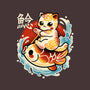 Neko Koi Fish Red Sun-None-Indoor-Rug-NemiMakeit