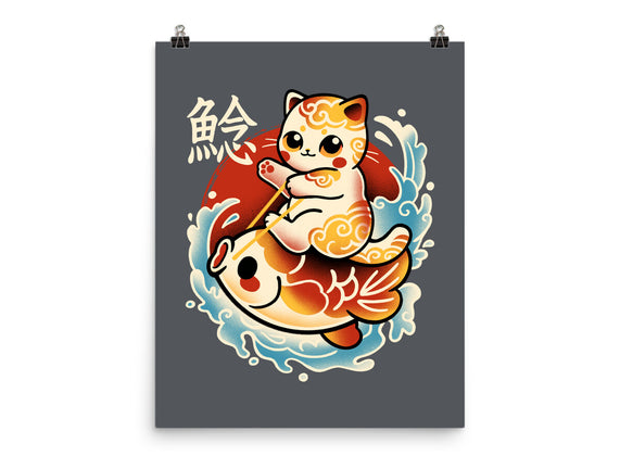 Neko Koi Fish Red Sun