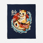 Neko Koi Fish Red Sun-None-Fleece-Blanket-NemiMakeit