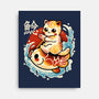 Neko Koi Fish Red Sun-None-Stretched-Canvas-NemiMakeit