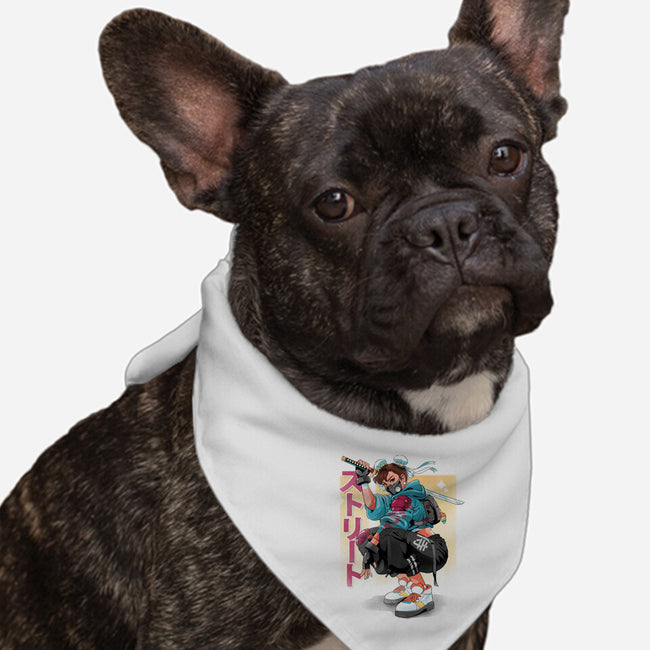 Street Samurai-Dog-Bandana-Pet Collar-Bruno Mota