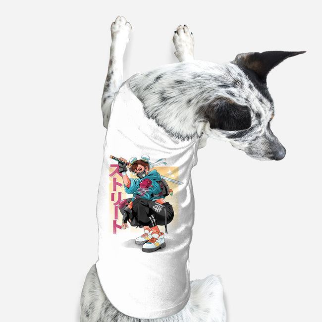 Street Samurai-Dog-Basic-Pet Tank-Bruno Mota