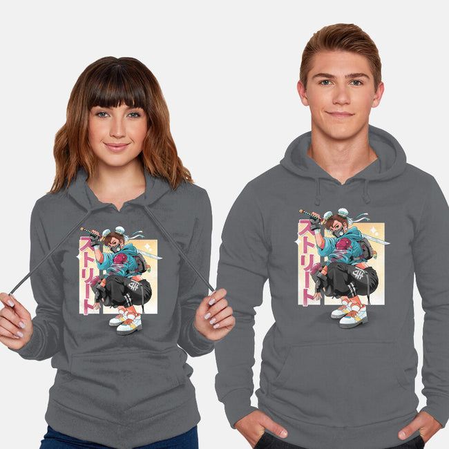 Street Samurai-Unisex-Pullover-Sweatshirt-Bruno Mota